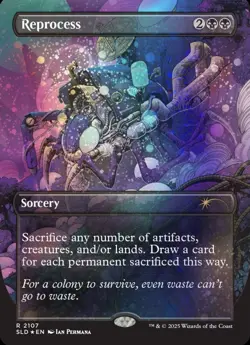 MTG Secret Lair Alien Auroras Galaxy FOIL - Sealed - SLD Secret Lair Chaos Vault - Image 2