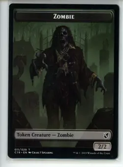 ZOMBIE (010) // ZOMBIE (011) DOUBLE-SIDED T Commander 2019 #10//11 C19(LP)(MTG) - Image 2