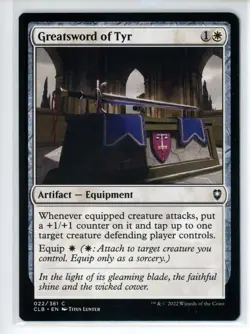 GREATSWORD OF TYR Battle for Baldur's Gate #22 CLB(NM+)(MTG) - Image 1