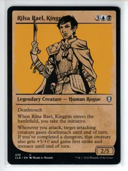 RILSA RAEL, KINGPIN (SHOWCASE) Battle for Baldur's Gate #439 CLB(NM+)(MTG) - Image 1