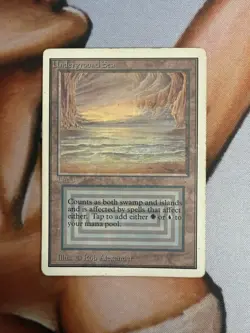 Magic The Gathering Underground Sea Unlimited Edition Dual Land (HP) - Image 1