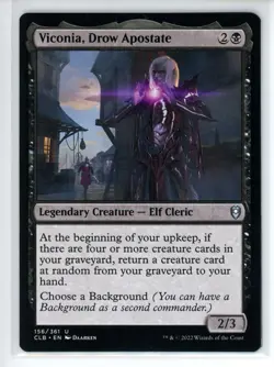 VICONIA, DROW APOSTATE Battle for Baldur's Gate #156 CLB(NM+)(MTG) - Image 1