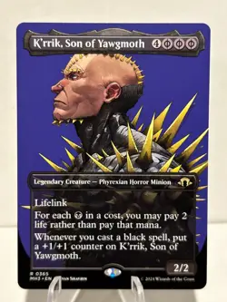 K'rrik, Son of Yawgmoth (Borderless) 365 R Modern Horizons 3 NM MTG - Image 1