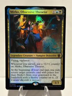 Mirko, Obsessive Theorist 2 M Commander: Murders at Karlov Manor FOIL NM MTG - Image 1