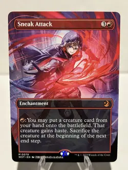 Sneak Attack (Anime Borderless) 79 M Wilds of Eldraine: Enchanting Tales NM MTG - Image 1