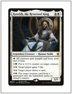 1x Kenrith, the Returned King, The List, Magic the Gathering MTG NM - Image 1