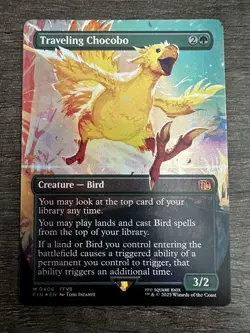 Traveling Chocobo (Borderless) Final Fantasy Foil - Image 1