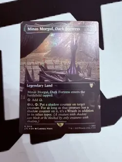 MTG Minas Morgul, Dark Fortress (Borderless) Surge Foil 514 Lord of the Rings - Image 1