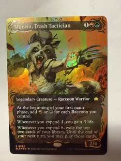 MTG Bloomburrow Muerra, Trash Tactician #352 Raised Foil Borderless BLB NM - Image 1