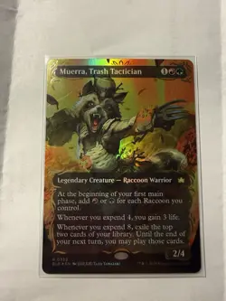 MTG Bloomburrow Muerra, Trash Tactician #352 Raised Foil Borderless BLB NM - Image 2