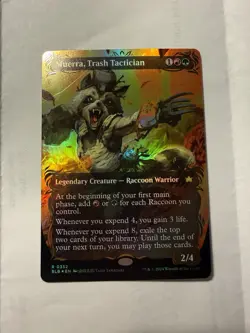 MTG Bloomburrow Muerra, Trash Tactician #352 Raised Foil Borderless BLB NM - Image 3