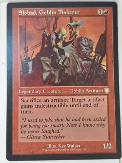 Slobad, Goblin Tinkerer -Retro Frame- Commander: - Magic the Gathering MTG Nice! - Image 1