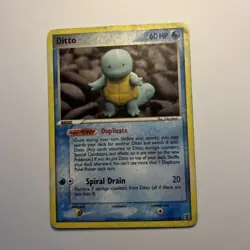 Pokemon Delta Species Ditto (64 - Squirtle) (C) #64 Fair- - Image 1