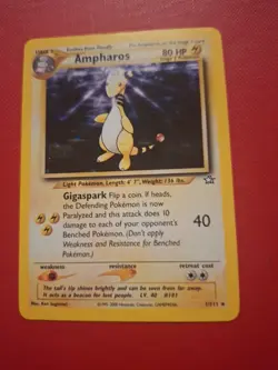 Pokemon TCG Ampharos Neo Genesis 1/111 Holo Unlimited Holo Rare - Image 1
