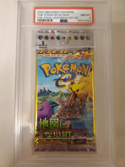 1st Edition Town On No Map Booster Pack PSA 8 Japanese Pokemon TCG Extreme RARE - Image 1