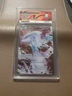 Reshiram Full Art RC22 LEGENDARY TREASURES Carte Pokemon ul Rare Holo Radiant 8 - Image 3