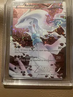 Reshiram Full Art RC22 LEGENDARY TREASURES Carte Pokemon ul Rare Holo Radiant 8 - Image 4
