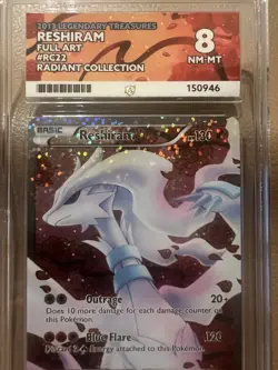 Reshiram Full Art RC22 LEGENDARY TREASURES Carte Pokemon ul Rare Holo Radiant 8 - Image 5