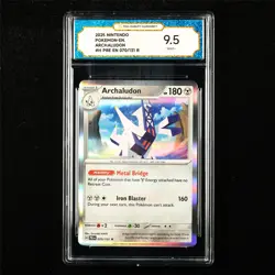 TQG 9.5 MINT+ 2025 Pokemon ENG Archaludon 070/131 R - Image 1
