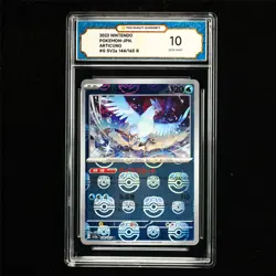 TQG 10 GEM MINT 2023 Pokemon JPN Articuno 144/165 R - Image 1