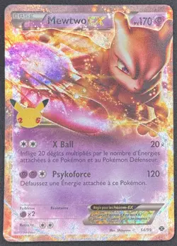 CARTE POKEMON MEWTWO EX 54/99 🇫🇷 FR 🇫🇷 CELEBRATIONS 25 ANS - Image 1