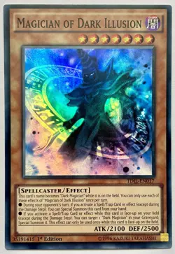 TDIL-EN017 Magician of Dark Illusion - Super Rare 1st Edition Near Mint YuGiOh - Image 1