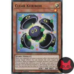 Yugioh Clear Kuriboh AC19-EN004 Super Rare 1st Edition NM - Image 1