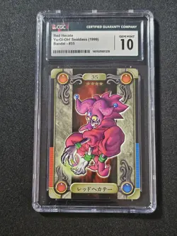 Red Hecate Yu-Gi-Oh Sealdass Bandai #35 CGC 10 - Image 1