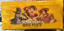 New One Piece Card Game Tin Pack Set Vol.2 [TS-02] Display 12x Tins English Op13 - Image 1