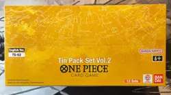 New One Piece Card Game Tin Pack Set Vol.2 [TS-02] Display 12x Tins English Op13 - Image 2
