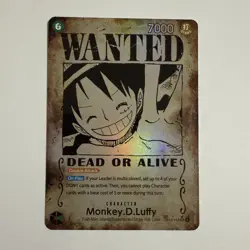 One Piece TCG English OP13-118 Monkey D Luffy Wanted Poster SP Alt Art - Image 1