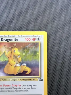 Pokemon Dragonite Fossil Unlimited 4/62 Holo Rare LP WOTC 1999 - Image 5