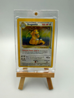 Pokemon TCG Dragonite Fossil Holo Unlimited Rare Card 4/62 1999 Vintage LP-NM - Image 1