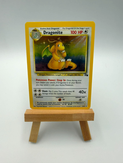 Pokemon TCG Dragonite Fossil Holo Unlimited Rare Card 4/62 1999 Vintage LP-NM - Image 3