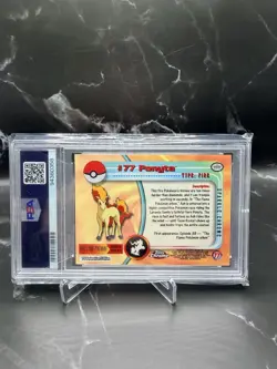 2000 TOPPS CHROME POKEMON T.V. SPARKLE #77 PONYTA PSA 8 - Image 2