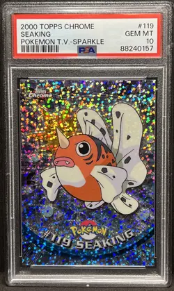 SPARKLE Seaking #119 PSA 10 Gem 2000 Topps Chrome Pokemon TV Series 2 - Image 2