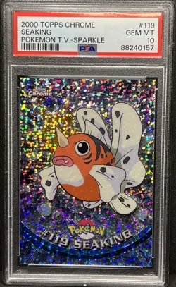 SPARKLE Seaking #119 PSA 10 Gem 2000 Topps Chrome Pokemon TV Series 2 - Image 3