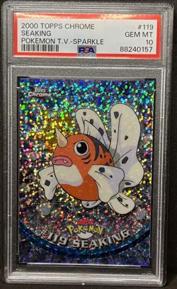 SPARKLE Seaking #119 PSA 10 Gem 2000 Topps Chrome Pokemon TV Series 2 - Image 4