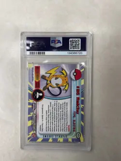 2000 TOPPS CHROME POKEMON T.V. #26 RAICHU POKEMON T.V.-SPARKLE PSA 10 - Image 2