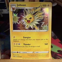 Jolteon SWSH094 SWIRL Sword & Shield Black Star Promo Holo Pokemon TCG MINT - Image 1