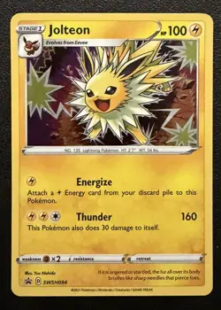Pokemon Jolteon TCG SWSH094 Sword & Shield Black Star Promo Holo Card NM - Image 1