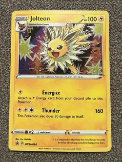 Pokemon Jolteon TCG SWSH094 Sword & Shield Black Star Promo Holo Card - Image 1