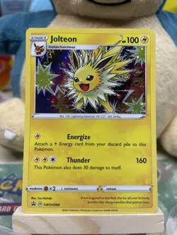 Pokemon Jolteon TCG SWSH094 Sword & Shield Black Star Promo Holo Card - Image 1