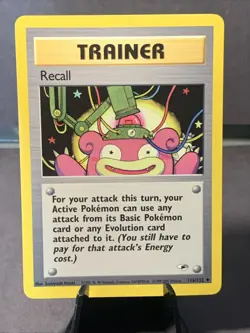 Pokemon TCG Recall Trainer #116/132 Gym Heroes Non Holo Uncommon 2000 WOTC VTG - Image 1