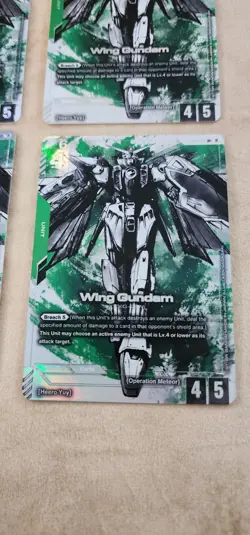 Gundam Card Game Wing Gundam English Beta Edition LR+ Alternate Art PLAYSET - Image 2