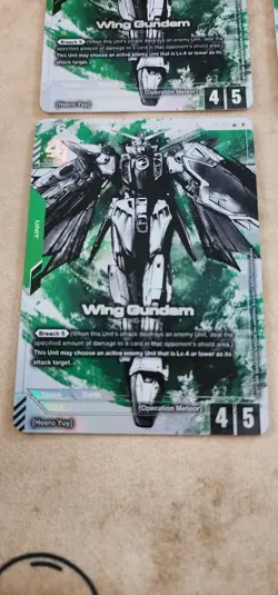 Gundam Card Game Wing Gundam English Beta Edition LR+ Alternate Art PLAYSET - Image 3