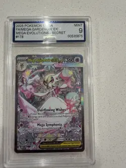 Pokemon Mega Gardevoir EX Holo TCG Card 178/132 Me01: Mega Evolution - Image 1