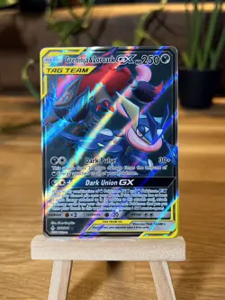 Greninja & Zoroark GX Tag Team 200/214 Full Art Holo Unbroken Bonds Pokemon Card - Image 3