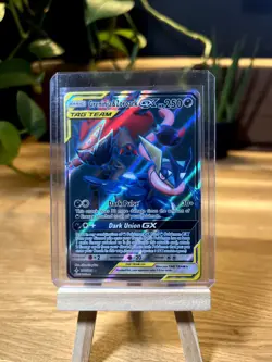 Greninja & Zoroark GX Tag Team 200/214 Full Art Holo Unbroken Bonds Pokemon Card - Image 4