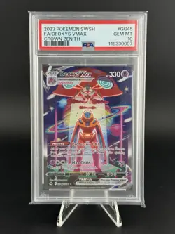 Pokemon Deoxys VMAX TCG Crown Zenith Holo Ultra Rare Card GG45/GG70 - Image 1